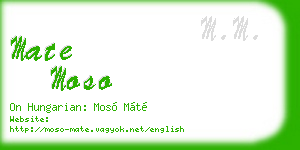mate moso business card